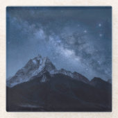 山 |ネパール，タムセルク山 ガラスコースター (正面)