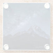 山 |ネパール，タムセルク山 ガラスコースター (裏面)