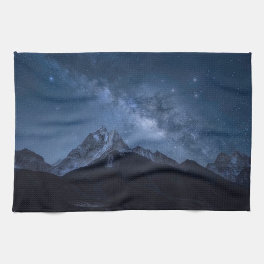 山 |ネパール，タムセルク山 キッチンタオル (横)