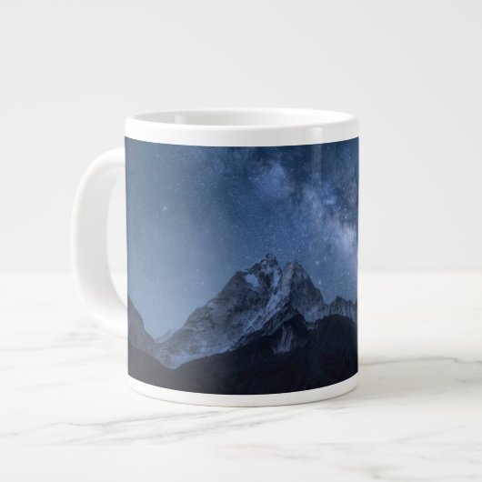 山 |ネパール，タムセルク山 ジャンボコーヒーマグカップ (正面左)