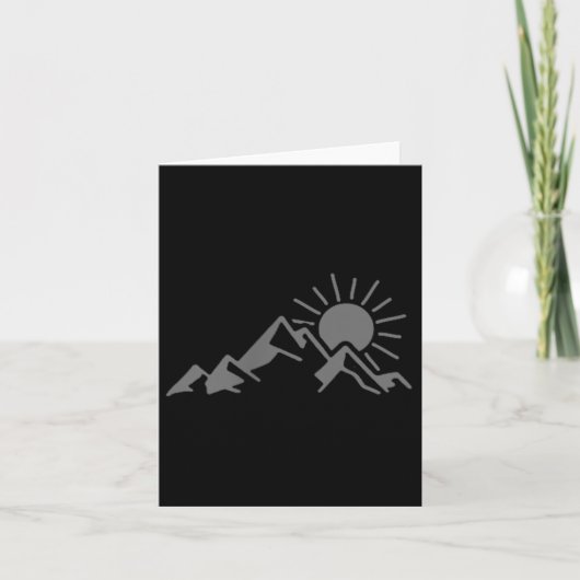 山、ハイキング、キャンプ、登山、アウトドア _1 カード (正面)