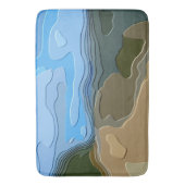 山 バスマット (正面縦)