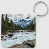 山 |バンフ国立公園アルバータ,カナダ キーホルダー (裏面)