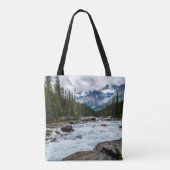 山 |バンフ国立公園アルバータ,カナダ トートバッグ (裏面)