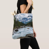 山 |バンフ国立公園アルバータ,カナダ トートバッグ (クローズアップ)