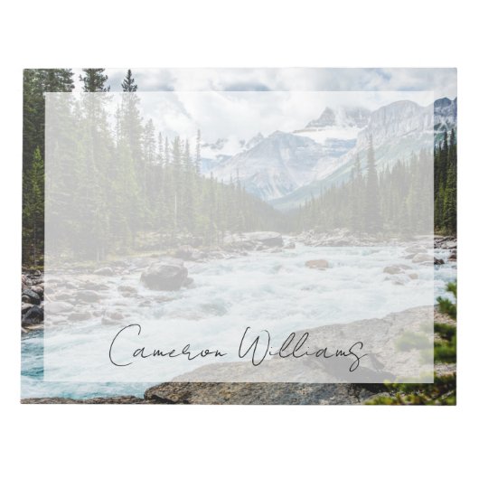 山 |バンフ国立公園アルバータ，カナダ ノートパッド (正面)