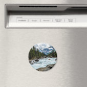 山 |バンフ国立公園アルバータ,カナダ マグネット (インサイチュ (食洗機))