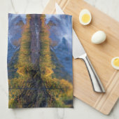 山 |ヒマラヤ山脈、中国 キッチンタオル (四つ折り)