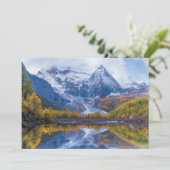 山 |ヒマラヤ山脈、中国 サンキューカード (スタンド正面)