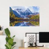 山 |ヒマラヤ山脈、中国 ポスター (ホームオフィス)