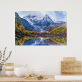 山 |ヒマラヤ山脈、中国 ポスター (キッチン)