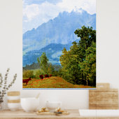 山・ピラタス、アルバート・ビエルシュタットの有名なアートワーク ポスター (キッチン)