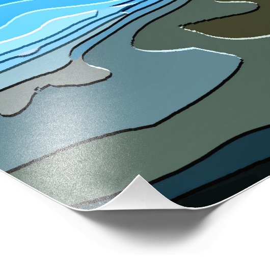 山 フォトプリント            (角)