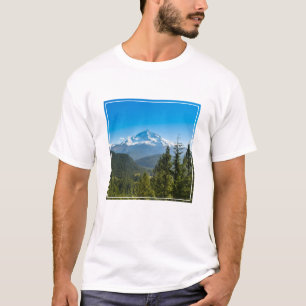 山 フードオレゴン山 Tシャツ