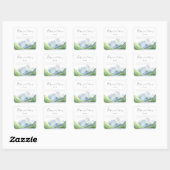 山 – ベビー初の図書館 スクエアシール (シート)