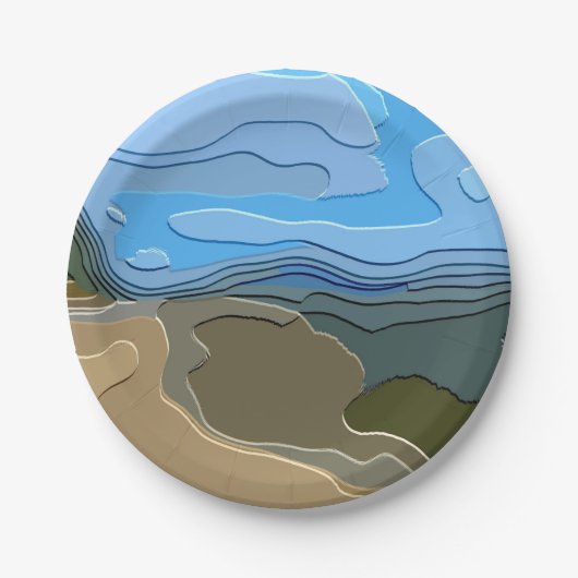 山 ペーパープレート (正面)