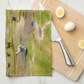 山 |ボリビア、アンデス キッチンタオル (四つ折り)