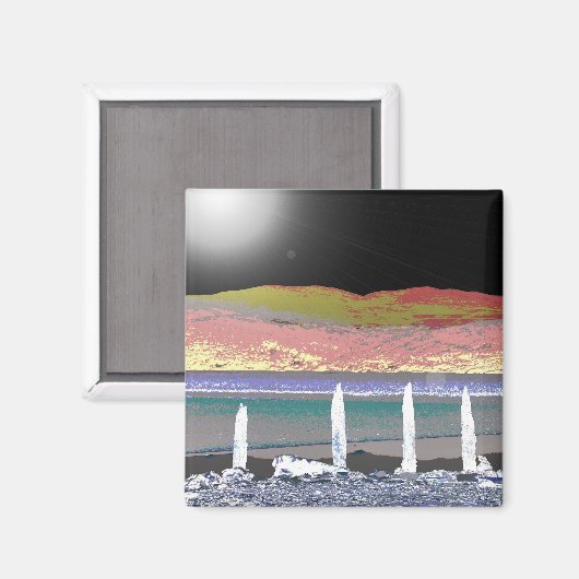 山 マグネット (正面/裏面)