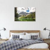 山 |モンタナ州キャビネット山脈 キャンバスプリント (インサイチュ (寝室))
