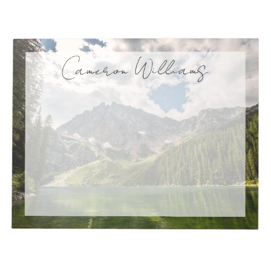 山 |モンタナ州キャビネット山脈 ノートパッド (正面)