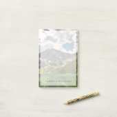 山 |モンタナ州キャビネット山脈 ポストイット (デスク上)