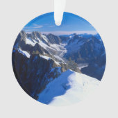 山 |モンブラン、ヨーロッパのアルプス オーナメント (正面)