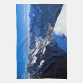 山 |モンブラン、ヨーロッパのアルプス キッチンタオル (縦)