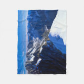 山 |モンブラン、ヨーロッパのアルプス フリースブランケット (正面)