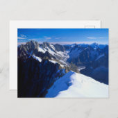 山 |モンブラン、ヨーロッパのアルプス ポストカード (正面/裏面)