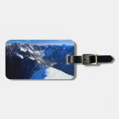 山 |モンブラン、ヨーロッパのアルプス ラゲッジタグ (正面横)