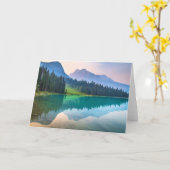 山 |ユホ国立公園(ブリティッシュコロンビア州) カード (黄色い花)