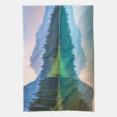 山 |ユホ国立公園（ブリティッシュコロンビア州） キッチンタオル (縦)
