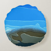 山 ラウンドクッション (裏面)