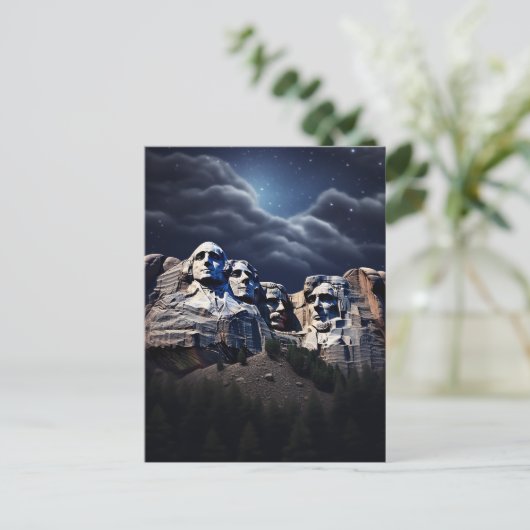 山・ラシュモアの壮大な姿を目撃#3 ポストカード (スタンド正面)