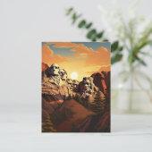 山・ラシュモアの壮大な姿を目撃#9 ポストカード (スタンド正面)