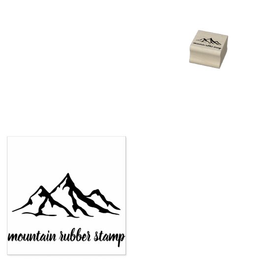 山 ラバースタンプ (押印)