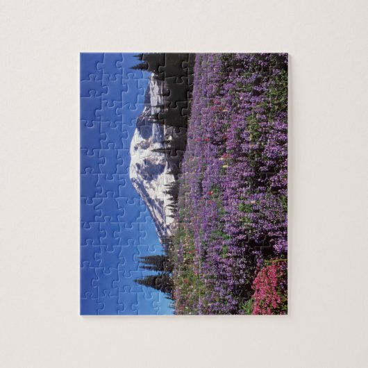 山・レイニエの麓の夏の野草 ジグソーパズル (縦)