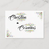 山 |ワイルドフラワー結婚ズ プレイスカード (正面)