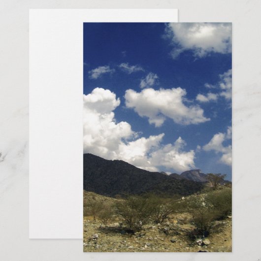 山 便箋 (正面/裏面)