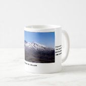 山。写真とキャプション付きSt. Helens Mugおもしろい コーヒーマグカップ (正面右)