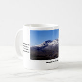 山。写真とキャプション付きSt. Helens Mugおもしろい コーヒーマグカップ (正面左)