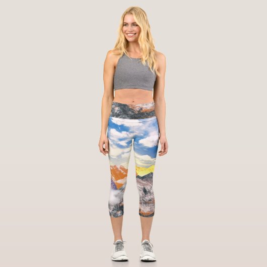 山（写真モンタージュ） 1 カプリレギンス (正面)