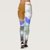 山(写真モンタージュ) 2 レギンス (裏面)