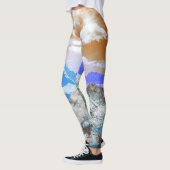 山(写真モンタージュ) 2 レギンス (左)