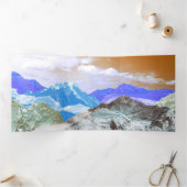 山（写真モンタージュ） 2 三つ折りクリスマスカード (内部)