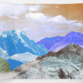 山（写真モンタージュ） 2 三つ折りクリスマスカード (内部中)