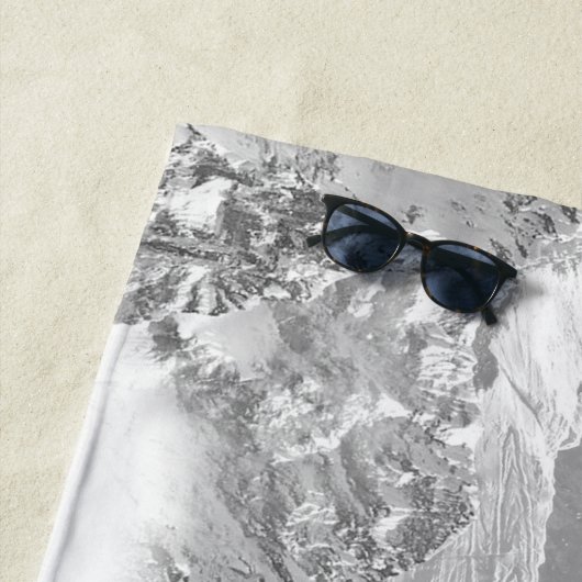 山（写真モンタージュ） 3 ビーチタオル (インサイチュ)