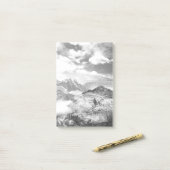 山（写真モンタージュ） 3 ポストイット (デスク上)