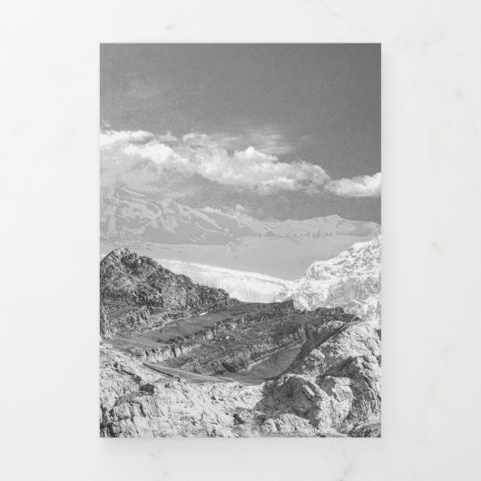 山（写真モンタージュ） 3 三つ折りクリスマスカード (カバー)