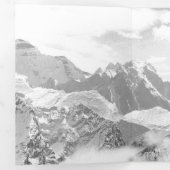 山（写真モンタージュ） 3 三つ折りクリスマスカード (内部最初)